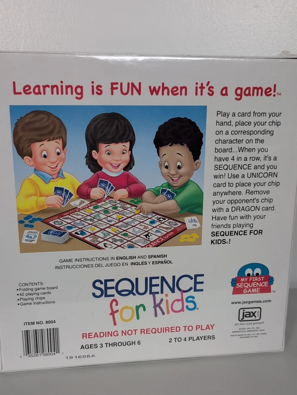 Sequence for Kids New in Box Game